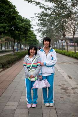 Schoolgirls in Haikou