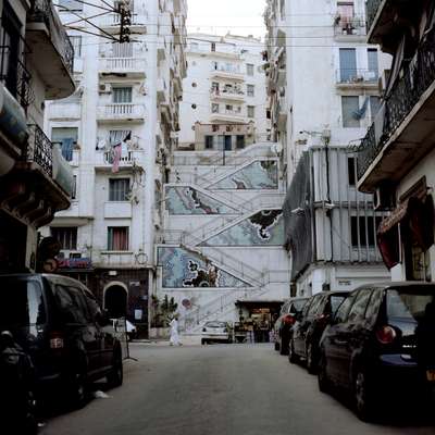 Algiers’ hilly topography makes crossing the city a stair-climbing workout