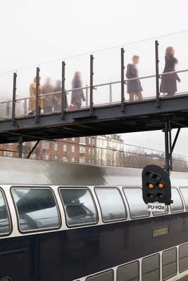 Commuters at Østerport station, Copenhagen