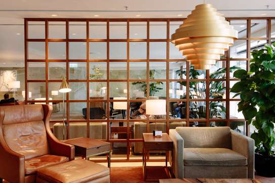 Cathay Pacific first-class lounge at Hong Kong Airport