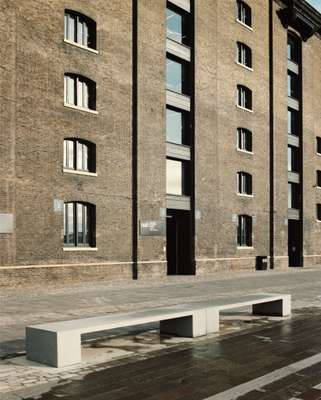 The façade of the remodelled Granary Building