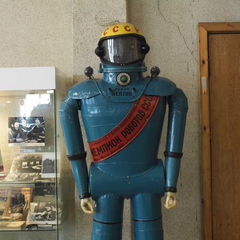 Soviet robot on display at the museum