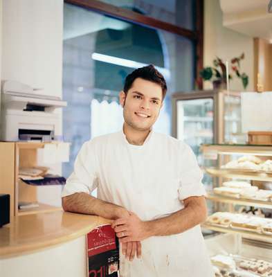 Pastry chef at Manin restaurant Vincenzo Varriale, originally from Naples