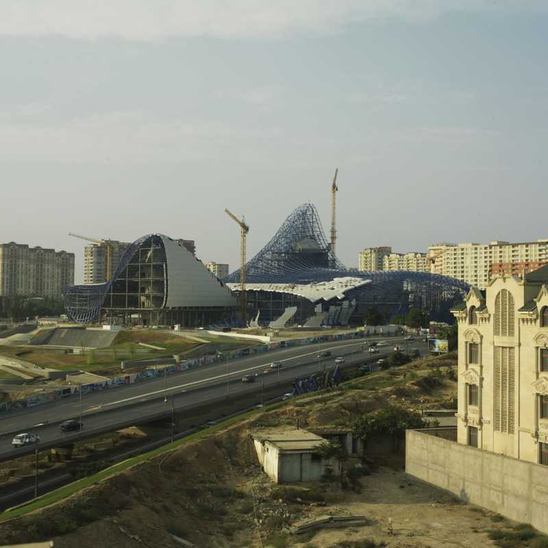 Zaha Hadid’s Heydar Aliyev centre under construction
