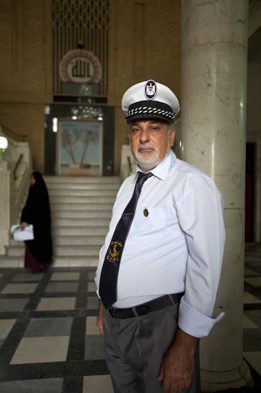 Hussein Ali, a guard of the State Company for Iraqi Ports 
