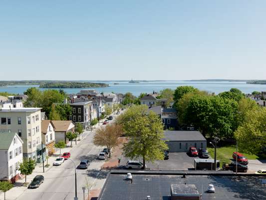 View from the Portland Observatory over Munjoy Hill