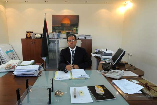 Al-Wazir in his office