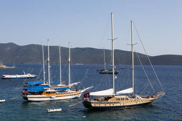 Gulets at Icmeler, Bodrum