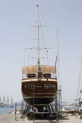 A dry dock at Icmeler