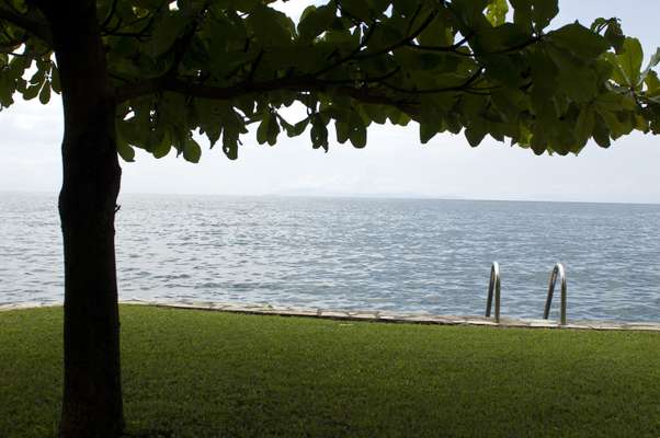 One of many upmarket hotels to spring up on the banks of Lake Kivu
