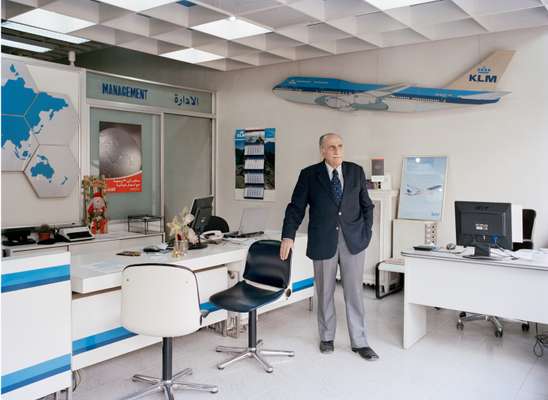 KLM agent Fuad Hilal in his office