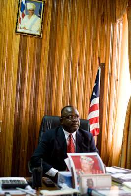Transport minister Alphonso Gaye