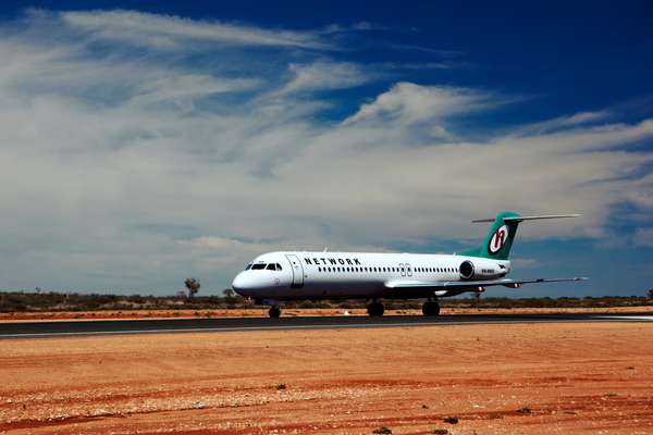 Network plane lands at Woodie Woodie Camp