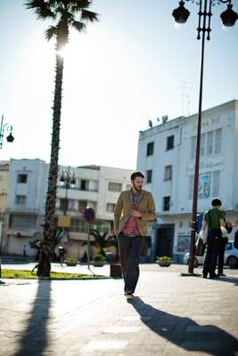 Jacket and cardigan by Closed, shirt by Glanshirt, jeans by Post O’alls, shoes by John Lobb