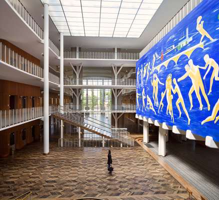 Painter Thorvald Hagedorn-Olsen’s large mural decorates city hall