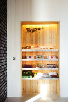 Book display at The Canteen