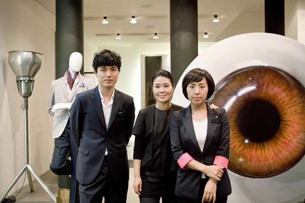 Staff in the Cheongdam men’s store