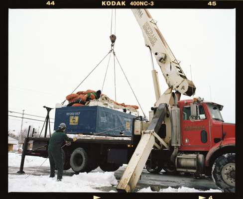 An iceberg net made by Extreme East Rigging Services