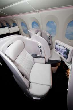 New angled seating in Premium Economy