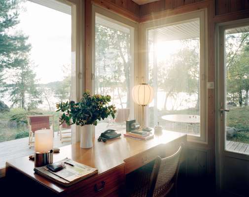 There’s also a desk for letter-writing at dusk