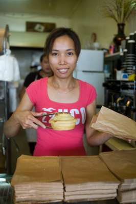 Staff at the Early Bird Bakery 