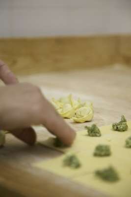 Handmade pasta at Past Fresca Fiorella