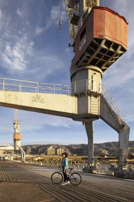 Cranes for bulk cargo at Muelle Barón 