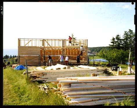 Lower building construction site