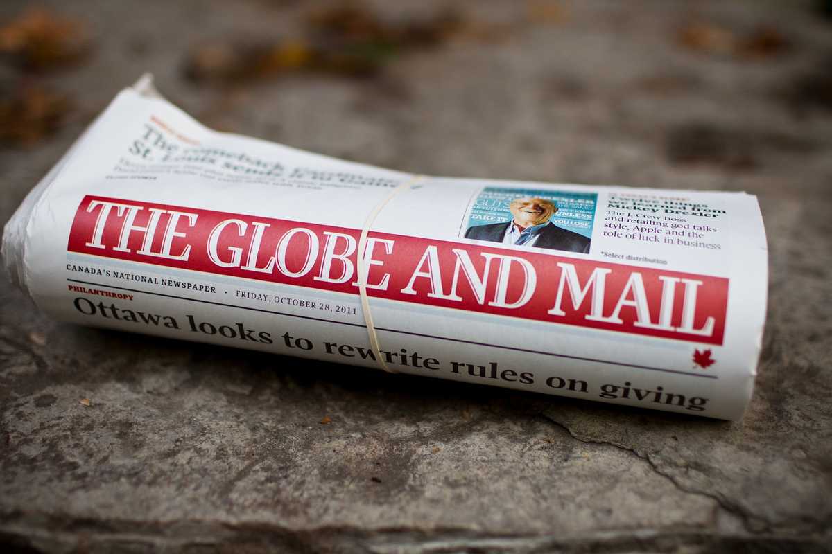 ‘The Globe and Mail’ newspaper