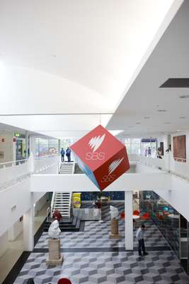 Atrium of the SBS headquarters
