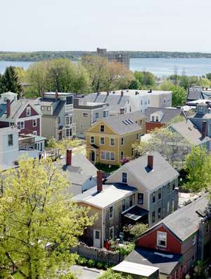 Munjoy Hill as seen from the Portland Observatory