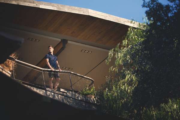 Polo shirt by Orlebar Brown, shorts by TS(S), watch by Omega