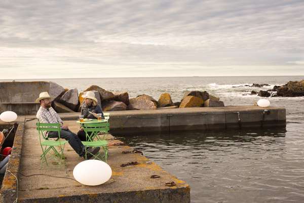 Dining by the sea