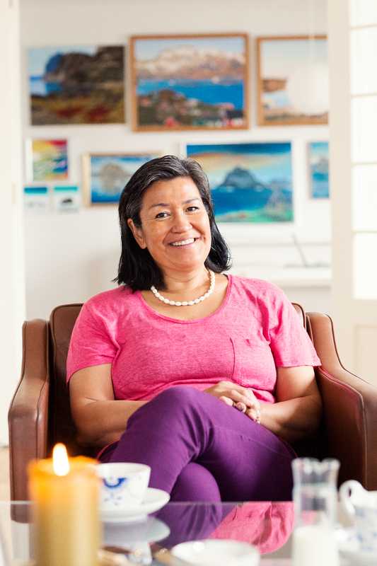 Aleqa Hammond at her home in Nuuk