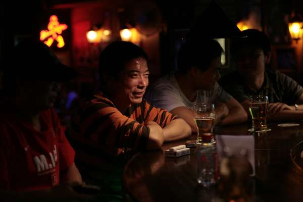 Chinese bar goers