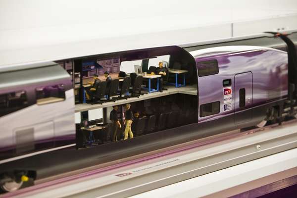 Model train at SNCF