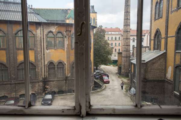The view from a window at Moholy-Nagy University of Art and Design (Mome)