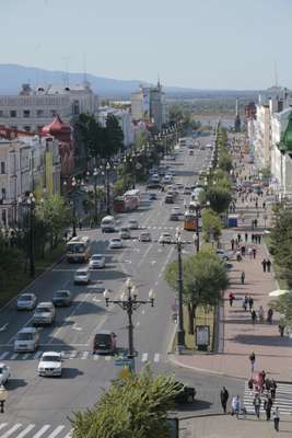 One of the wide streets