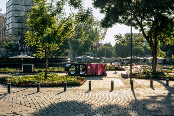 Green space in Roma Norte