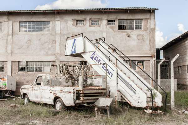 Old equipment at HQ at Nairobi airport
