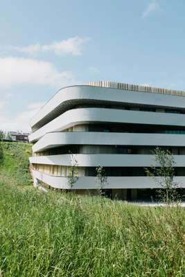 Basque Culinary Centre, built into  a steep hillside