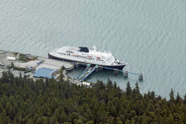 Columbia at the Haines, AK ferry terminal