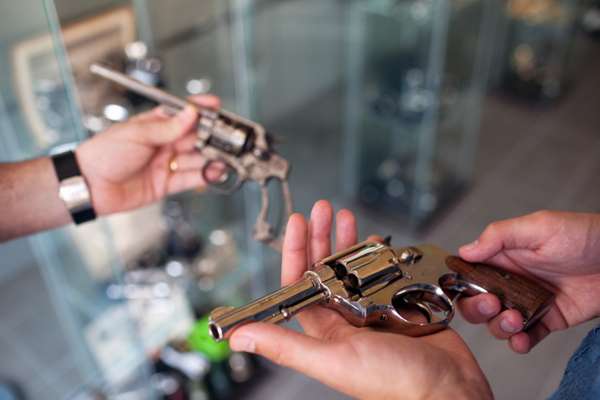 Original .32-calibre revolver from the 1920s