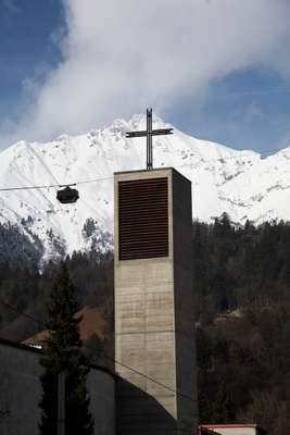 Modernist church in Saggen