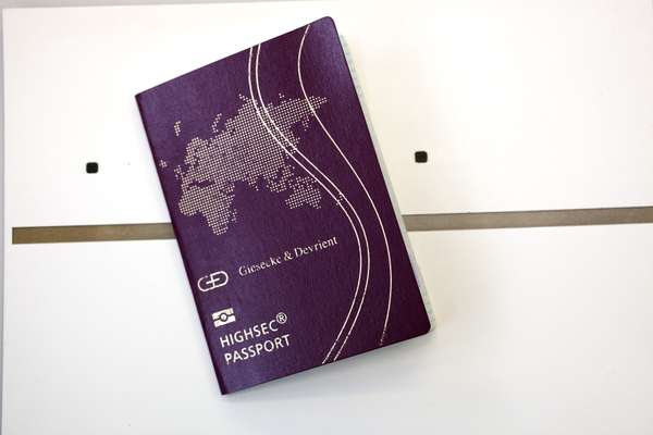Passport fitted with semiconductors