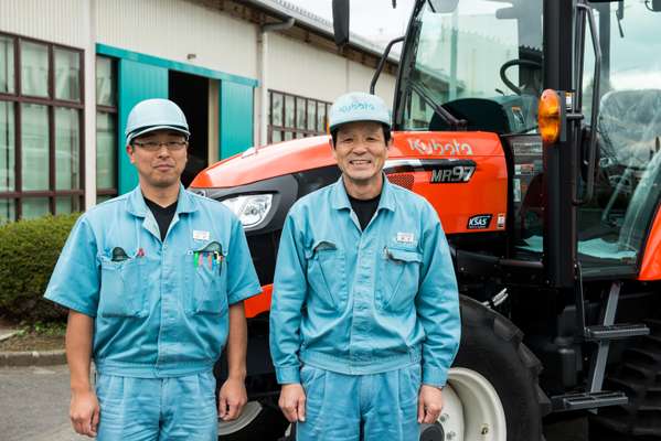 Kubota staff at the Tsukuba factory