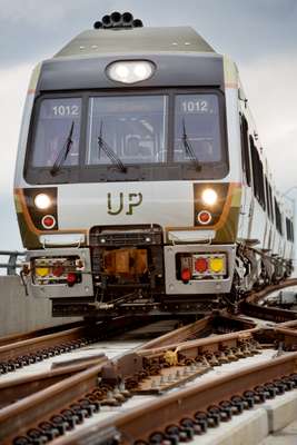 UP Express livery on Nippon Sharyo DMU