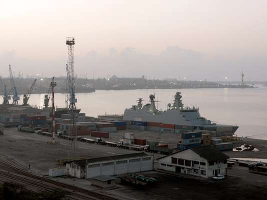 ‘HDMS Absalon’ in Mombasa’s port