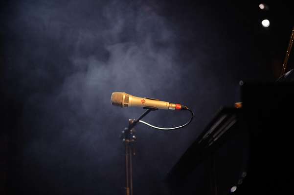 Microphone at  La Maroquinerie