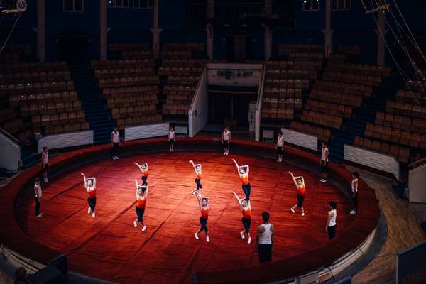 Filming in Yakutsk circus